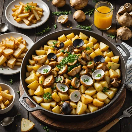 Основные блюда: как приготовить вкусно и просто с вешенками и картошкой